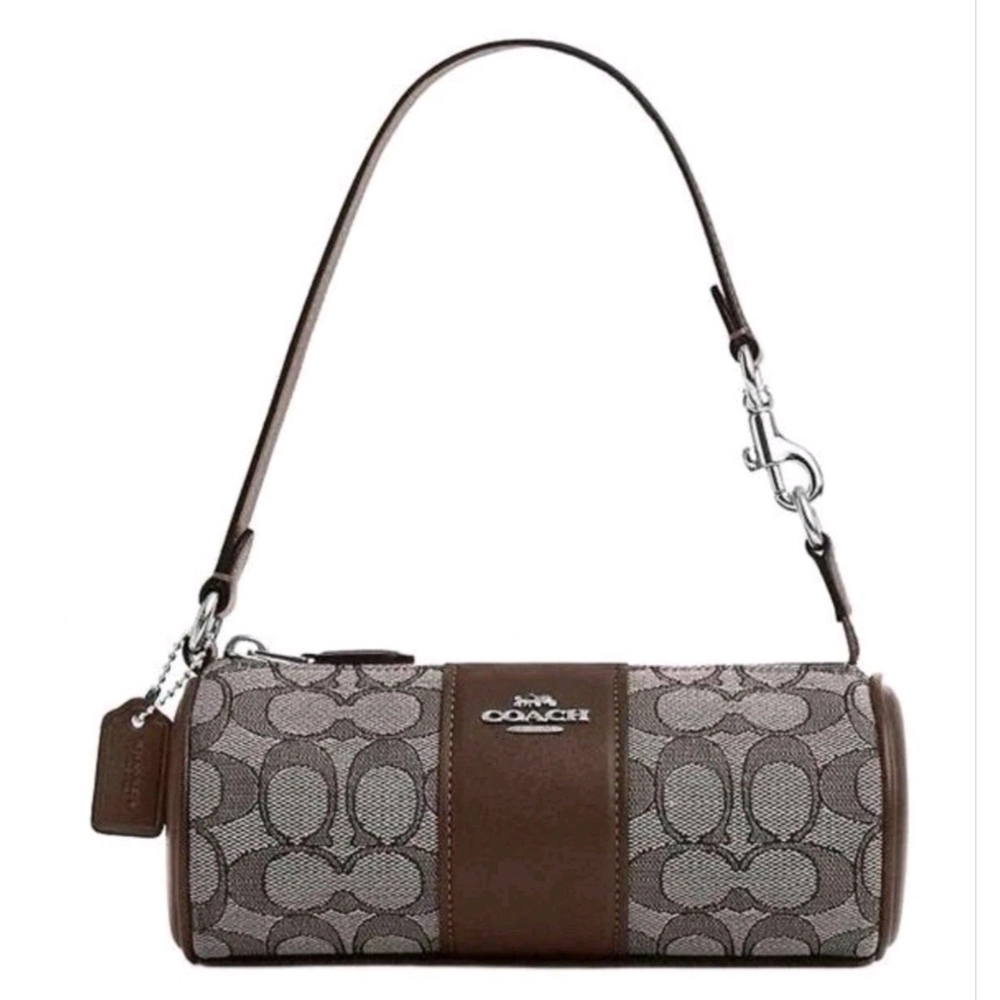 ONE DAY SALE...Coach Signature Jacguard Barrel Nolita Maple - Picture 10 of 10